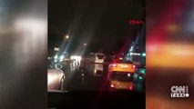 Taksici, tartıştığı sürücünün yolunu kesti; otomobilin camını yumrukladı, küfürler yağdırdı