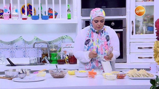 سمبوسك باللحمة المفرومة والجبنة | نجلاء الشرشابي