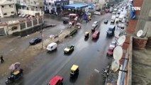أهلا بالشتاء.. شاهد شوارع الإسكندرية بعد سقوط الأمطار منذ قليل