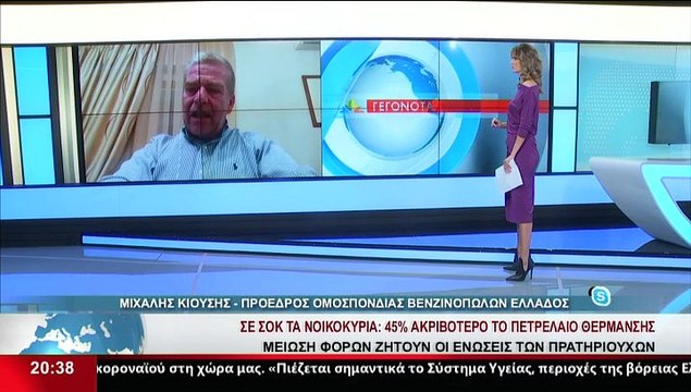 Ο Πρόεδρος ομοσπονδίας βενζινοπωλών Ελλάδος, Μ. Κιούσης στο δελτίο του Star
