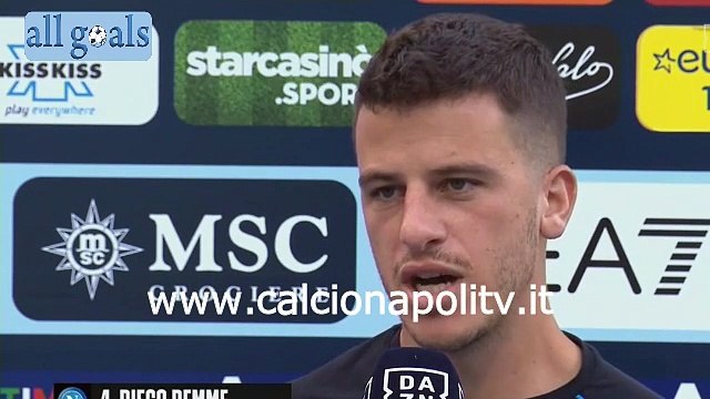 Napoli-Torino 17/10/21 intervista pre-partita Diego Demme