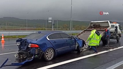 Kuzey Marmara Otoyolu’nda 4 araçlı zincirleme kaza: 1 yaralı