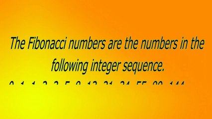 What is Fibonacci number? Why it is important ? Let's discuss it?