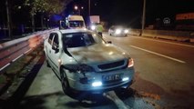 Son dakika haberleri | Otomobilin bariyere çarptığı kazada 2 kişi yaralandı