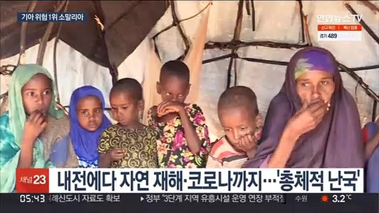 세계 기아 위험 1위 소말리아…북한은 21위