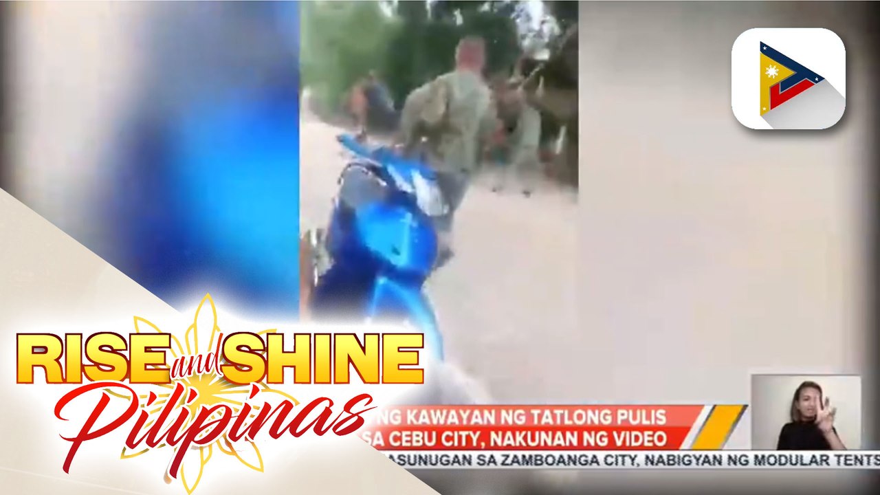 Panghahampas ng kawayan ng tatlong pulis sa isang lolo sa Cebu City, nakunan ng video; anak ng lolo, iginiit na may problema siya sa pag-iisip