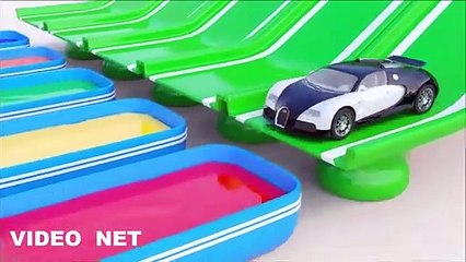 Learning colors cartoon with cars - Educational video for preschooler