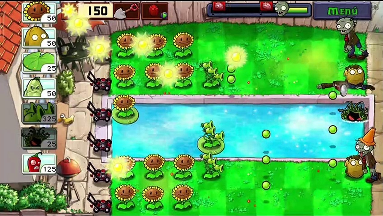 #26 Plantas Contra Zombis Free Aventura Piscina Nivel 6 / Consigo el Pinchohierba / Android