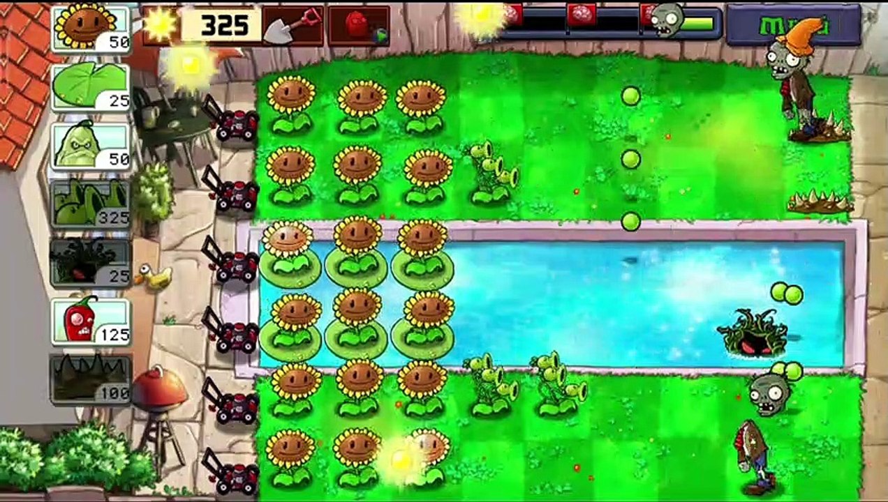 #27 Plantas Contra Zombis Free Aventura Piscina Nivel 7 / Consigo la Plantorcha / Android