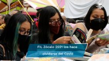 Capitalinos regresan contentos al cierre de la FIL Zócalo 2021