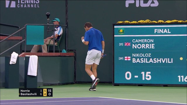 Norrie v Basilashvili | ATP Indian Wells Final | Match Highlights
