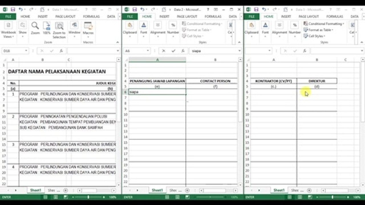 How to Display Multiple Workbooks on an Excel Screen