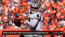 Raiders Get First Win Under Interim Head Coach Rich Bisaccia