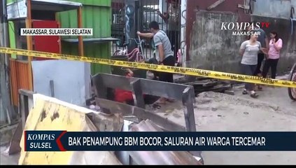 Bak Penampunagn BBM Bocor, Saluran Air Warga Tercemar