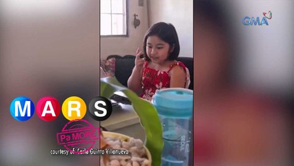 Mars Pa More: Baby Girl, nagpa-cute sa gitna ng recitation ng kanyang online class!
