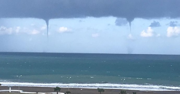 Hatay'da aynı anda 3 hortum oluştu