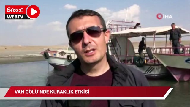 Van Gölü'nde kuraklık etkisi: Balıkçı tekneleri limana yanaşamadı