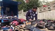 Halter rekortmeni bedensel engelli Mehmet, pazarda çorap satıyor