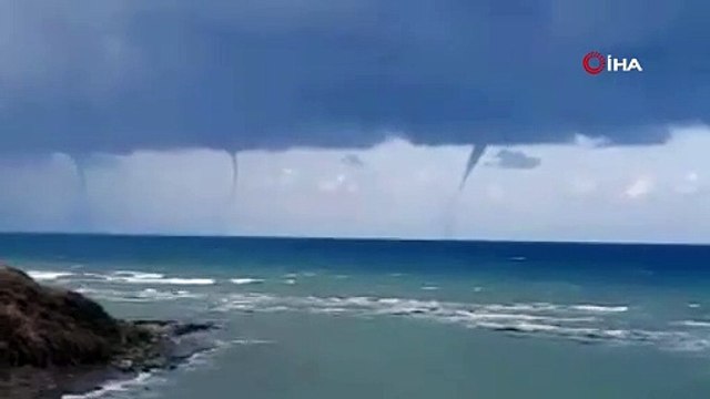 Korkutan görüntü Türkiye'den! 3 hortum aynı anda oluştu