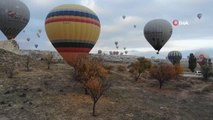 Kapadokya'da 'sonbahar' güzelliği