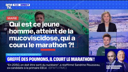 Download Video: Qui est ce jeune homme atteint de la mucoviscidose qui a couru le marathon de Paris ? BFMTV répond à vos questions