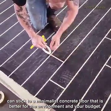 concrete overlay faux wood planks diy crafts Make Faux Wood Planks Concrete With Concrete Overlay