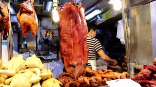 Street Food || Roasted Piglet Roasted Roasted Ducks Asian Food.