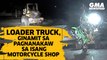 Loader truck, ginamit sa pagnanakaw sa motorcycle shop | GMA News Feed