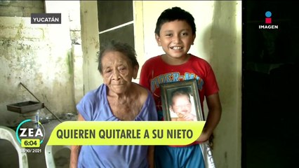 Abuelita en Mérida pide ayuda; vive con temor de perder a su nieto