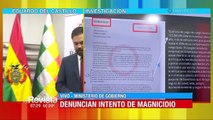 Gobierno denuncia que en 2020 se intentó atentar contra la vida de Luis Arce