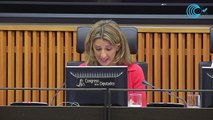 Yolanda Díaz pide a Casado que no bloquee la Ley de Vivienda en las comunidades donde gobierna el PP