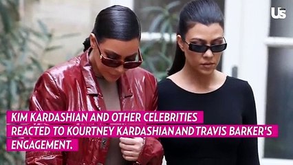 Kim Kardashian Reacts To Kourtney Kardashian and Travis Barker Engagement