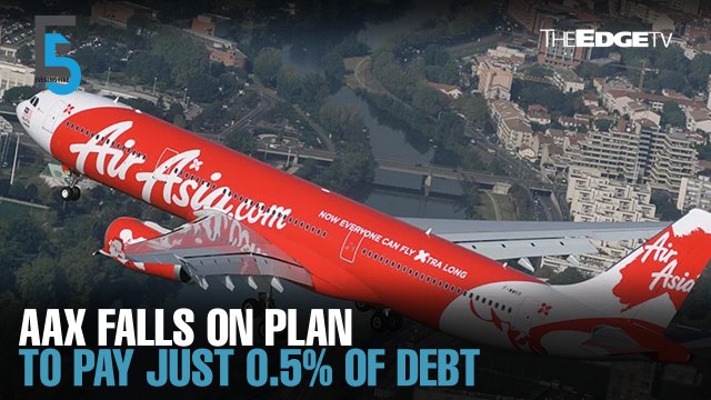 EVENING 5: AAX falls on plan to pay 0.5% of debt