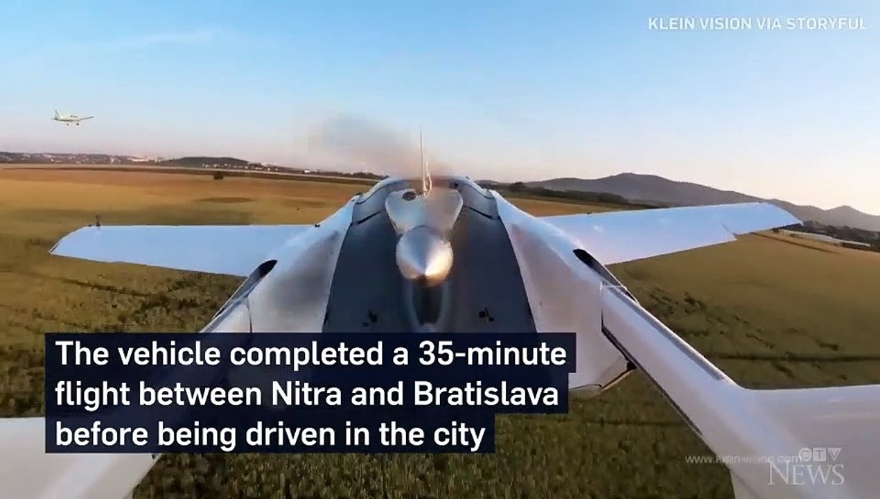 Flying car nails landmark test flight in Slovakia