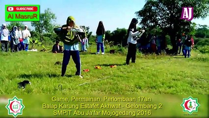 Game, Permainan, Perlombaan 17an Balap Karung Estafet Akhwat