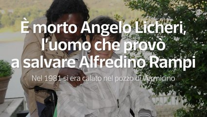 E' morto Angelo Licheri, l'uomo che provo' a salvare Alfredino Rampi