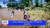 Lluvias no dan tregua, dejan 24 mil damnificadas por lluvias en Nayarit