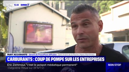 Prix des carburants: "On ne peut pas le supporter (...) on perd de la marge", témoigne ce gérant d'entreprise