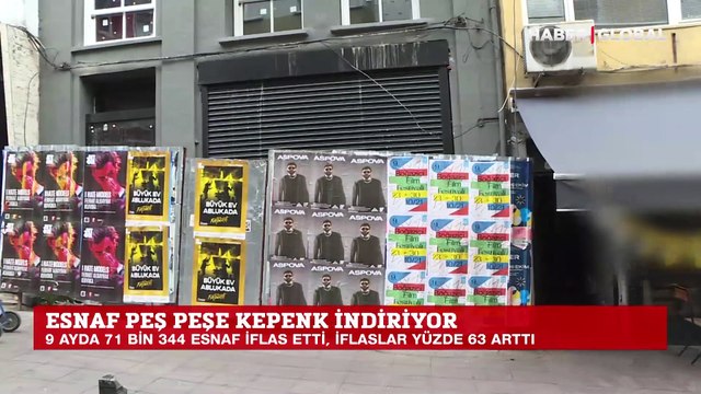 Esnaf peş peşe kepenk indiriyor! 9 ayda 71 bin 344 esnaf iflas etti, iflaslar yüzde 63 arttı