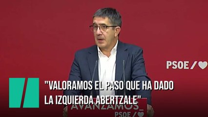 Patxi López: "Valoramos el paso que ha dado la izquierda abertzale"