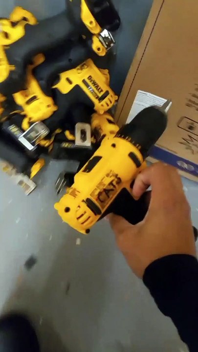 Dude Walks Off With Drills