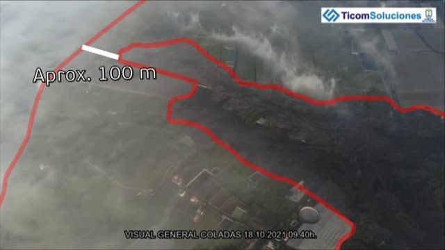 La colada norte podría llegar al mar en las próximas horas