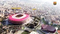 El Barcelona pone como ejemplo el Bernabéu para promocionar el Espai Barça