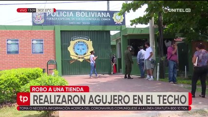 Ladrones ingresan por el techo de un negocio y se llevan Bs 194.899