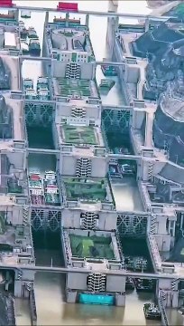 L'ascenseur à bateau à 5 étage du barrage de Three Gorges