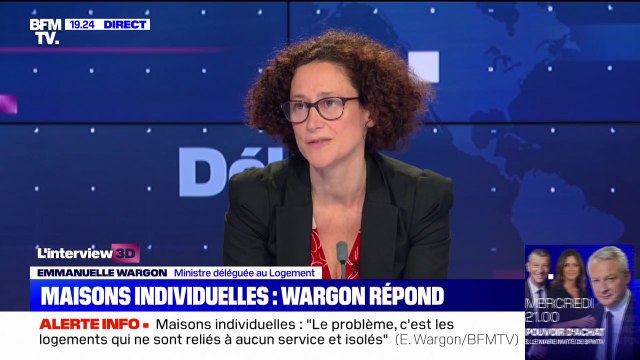 Emmanuelle Wargon sur les maisons individuelles: Je comprends très bien que certains Français écoutant cette polémique aient pu être choqués