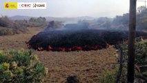 Graban el sonido que emite la lava del volcán de La Palma y es similar a vidrio roto