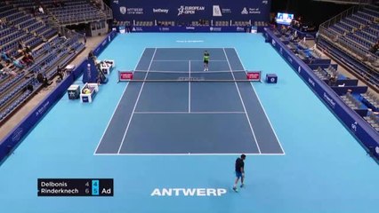 Anvers - Rinderknech s'offre un Delbonis à la dérive, revivez la balle de match