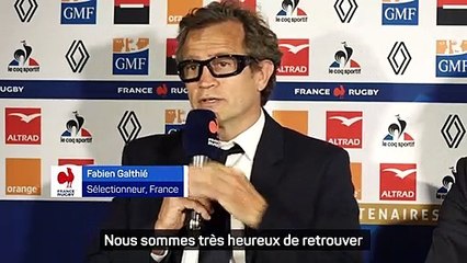 XV de France - Galthié : " Très heureux de retrouver la meilleure équipe de France du moment"