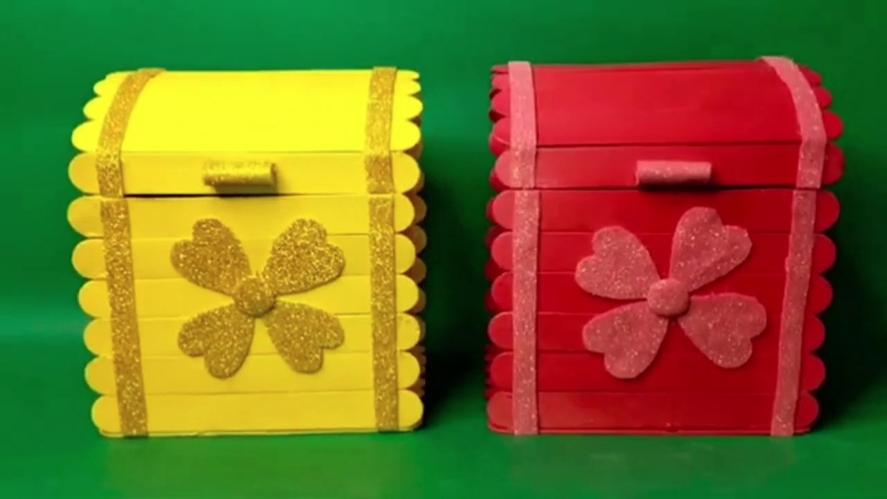 How to make a box with an ice cream stick in an easy and simple way | do it yourself | creative crafts | do it yourself